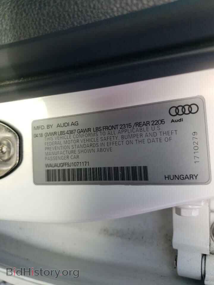 2018 AUDI A3 - VIN: WAUAUGFF9J1071171 - Фото 12