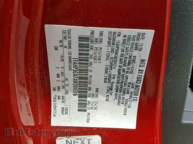 2010 FORD FOCUS - VIN: 1FAHP3GN7AW204316 - Фото 10