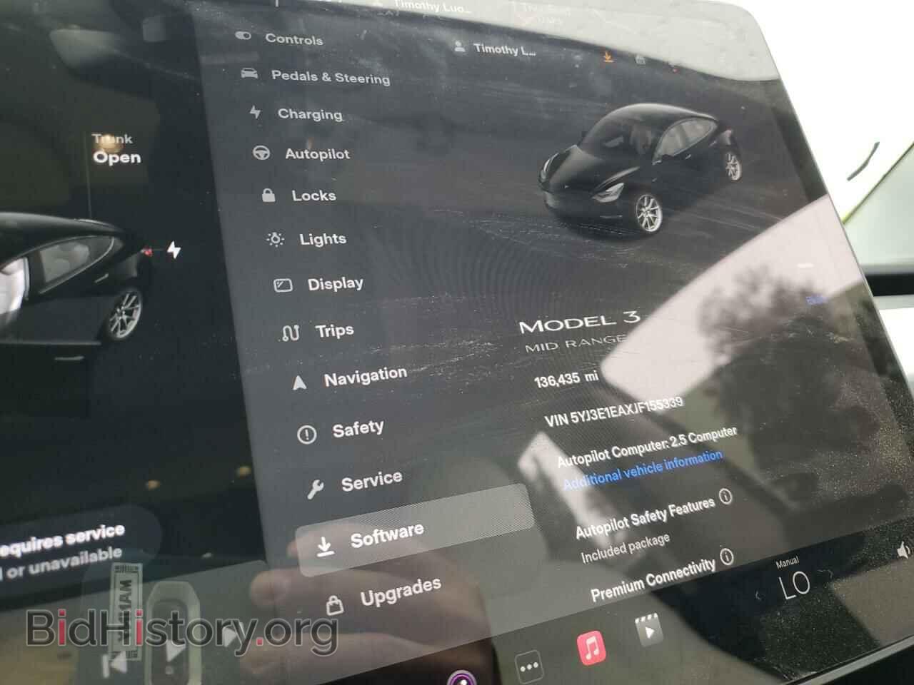 2018 TESLA MODEL 3 - VIN: 5YJ3E1EAXJF155339 - Photo 9