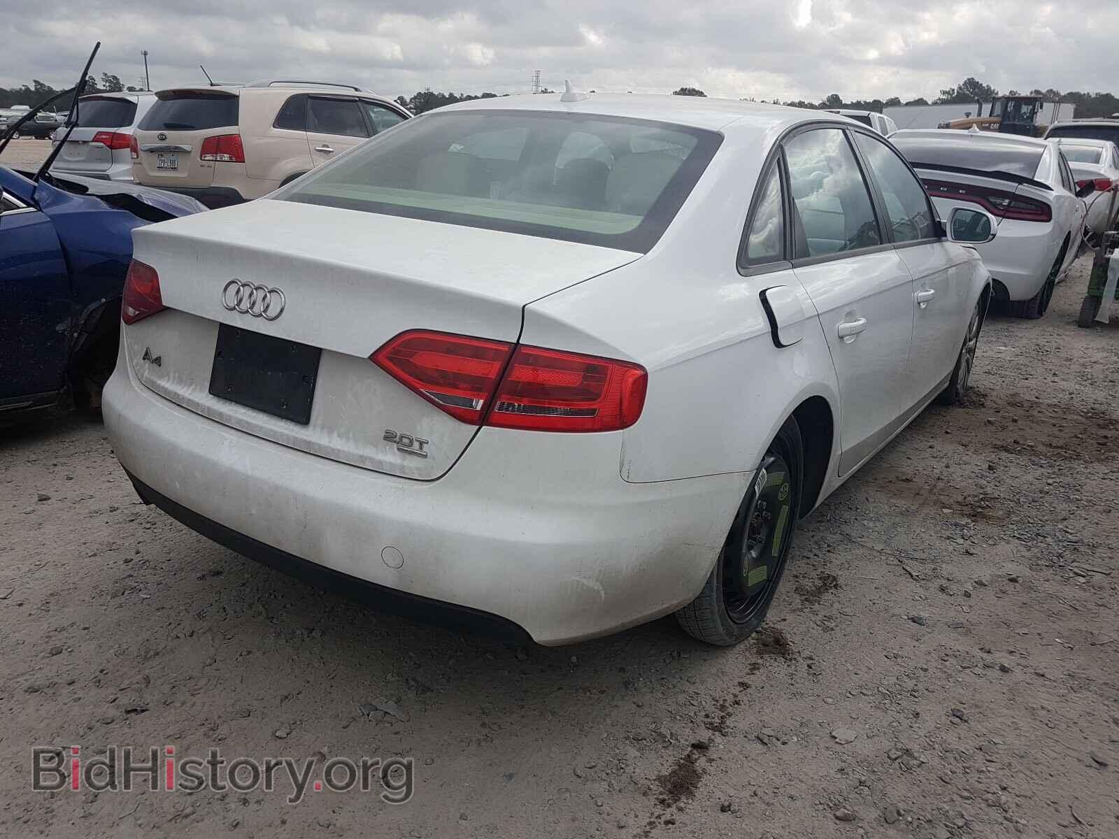 2012 AUDI A4 - VIN: WAUBFAFL8CA093909 - Photo 4