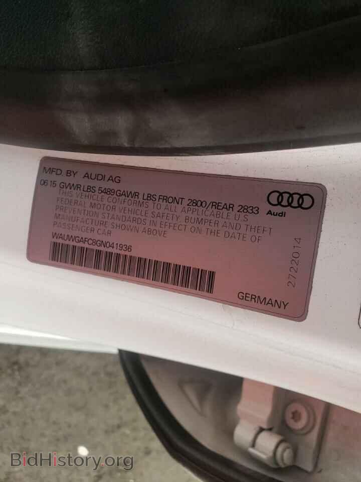 2016 AUDI A7 - VIN: WAUWGAFC8GN041936 - Фото 10