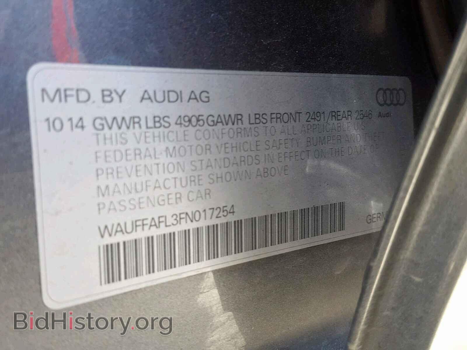 2015 AUDI A4 - VIN: WAUFFAFL3FN017254 - Photo 10