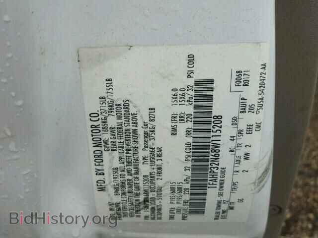 2008 FORD FOCUS - VIN: 1FAHP32N68W115208 - Фото 10