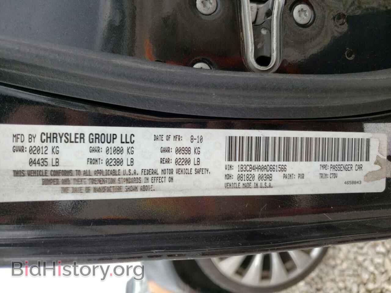 2010 DODGE CALIBER - VIN: 1B3CB4HA0AD661566 - Фото 10