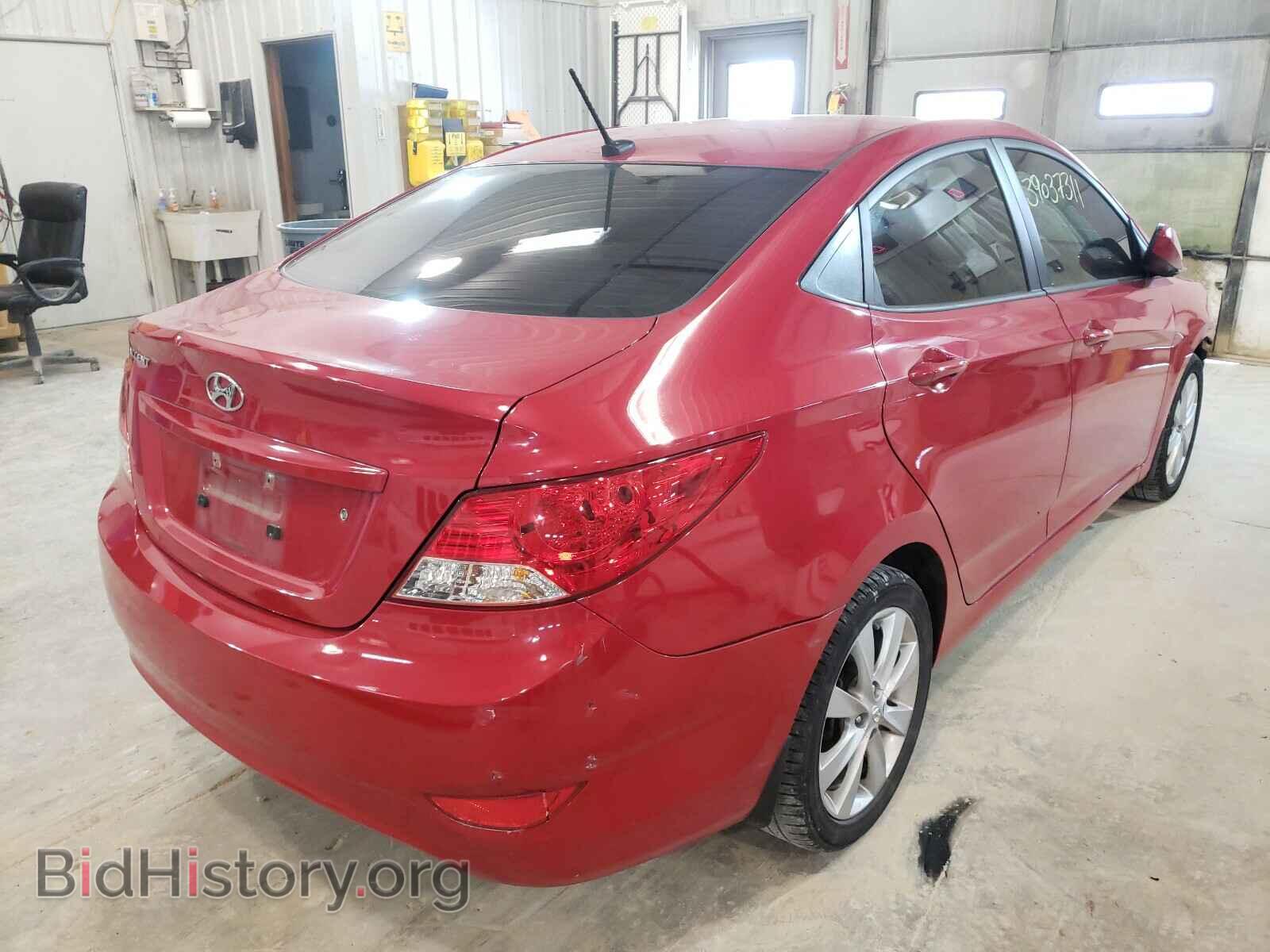 2012 HYUNDAI ACCENT - VIN: KMHCU4AE7CU268023 - Фото 4