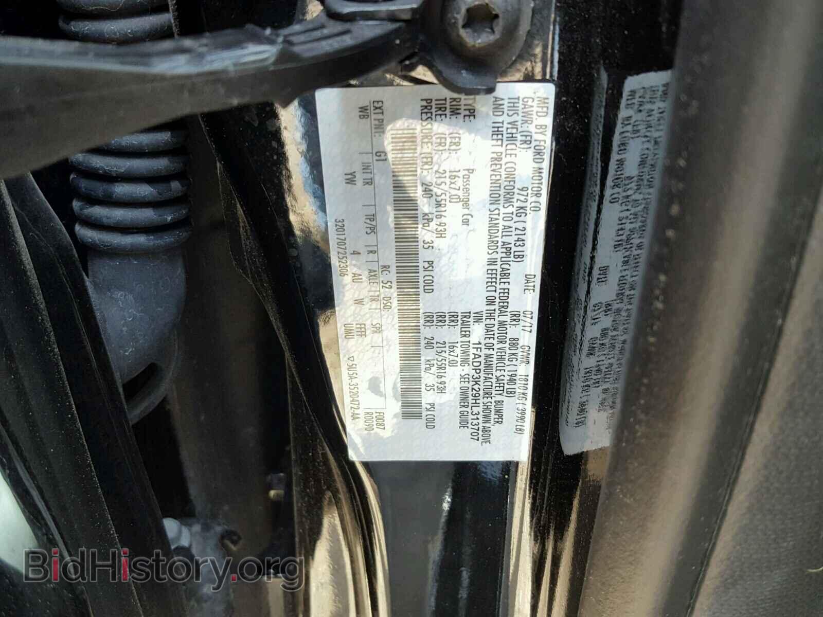 2017 FORD FOCUS - VIN: 1FADP3K29HL313707 - Фото 10