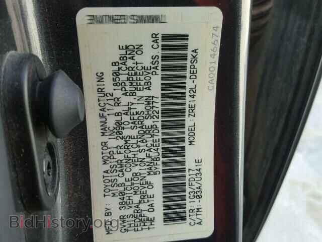 2013 TOYOTA COROLLA - VIN: 5YFBU4EE7DP122777 - Photo 10