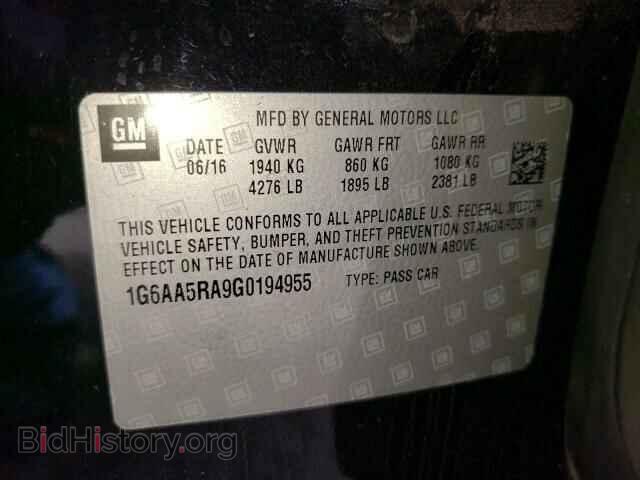 2016 CADILLAC ATS - VIN: 1G6AA5RA9G0194955 - Фото 10