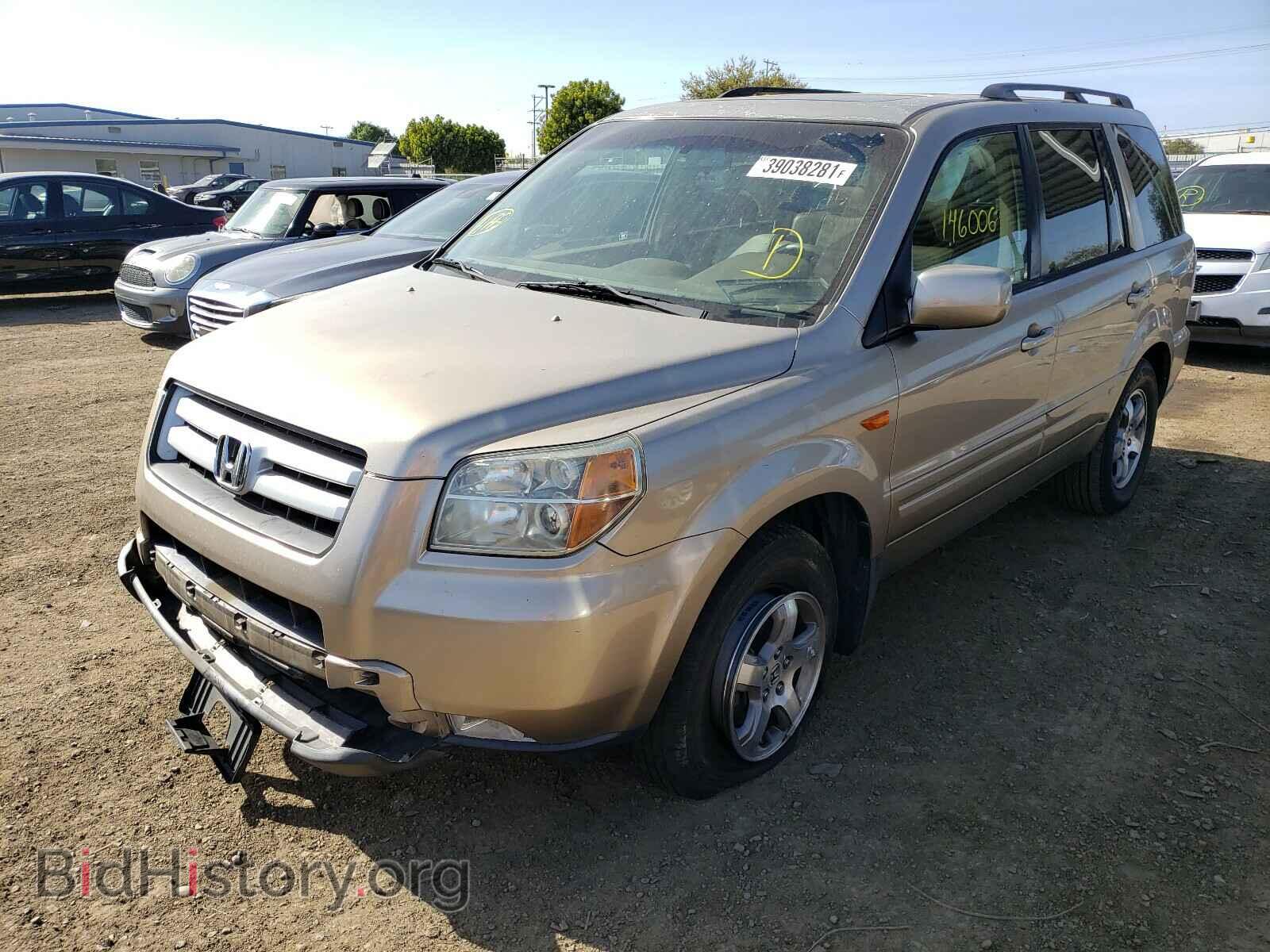 2006 HONDA PILOT - VIN: 2HKYF18626H540106 - Фото 2
