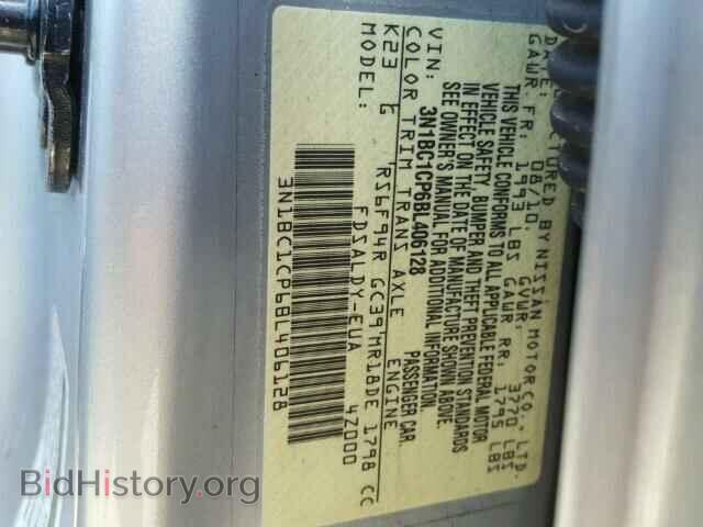 2011 NISSAN VERSA - VIN: 3N1BC1CP6BL406128 - Фото 10