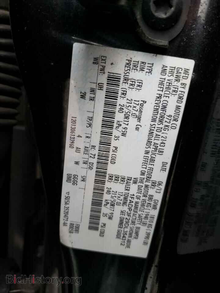 2013 FORD FOCUS - VIN: 1FADP3F29DL354312 - Фото 12