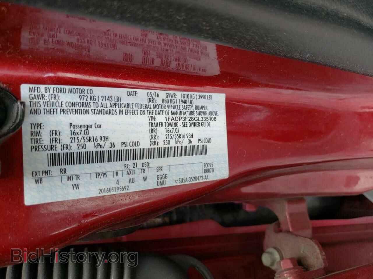 2016 FORD FOCUS - VIN: 1FADP3F28GL335108 - Photo 10