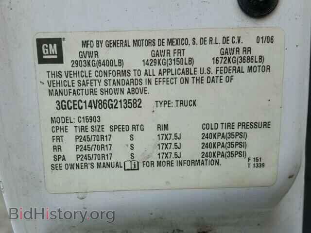 2006 CHEVROLET SILVERADO - VIN: 3GCEC14V86G213582 - Фото 10