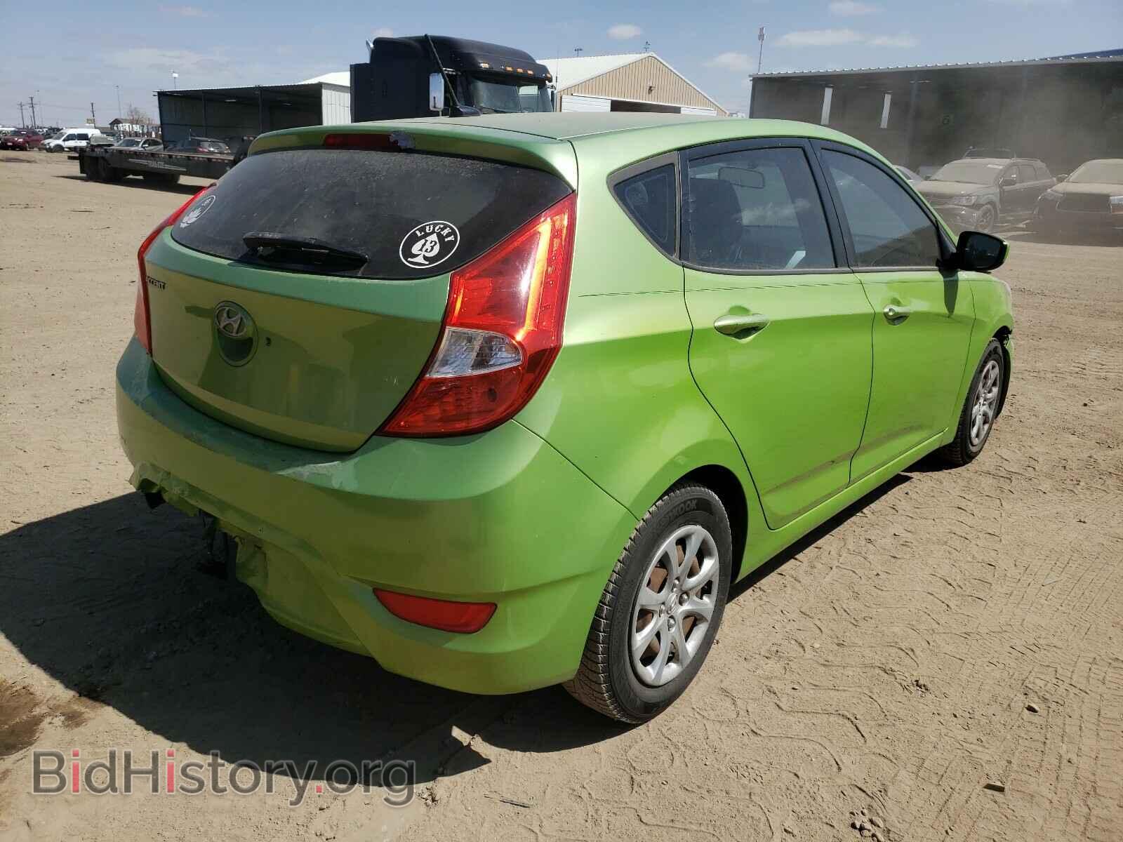 2013 HYUNDAI ACCENT - VIN: KMHCT5AE3DU084434 - Фото 4