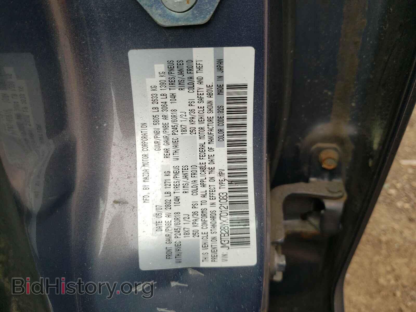 2007 MAZDA CX-9 - VIN: JM3TB28YX70121083 - Фото 10