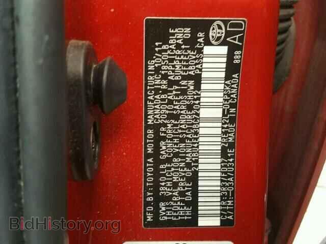 2011 TOYOTA COROLLA - VIN: 2T1BU4EE3BC720412 - Фото 10