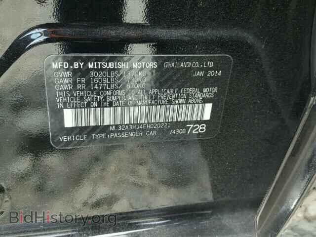 2014 MITSUBISHI MIRAGE - VIN: ML32A3HJ4EH020221 - Фото 10