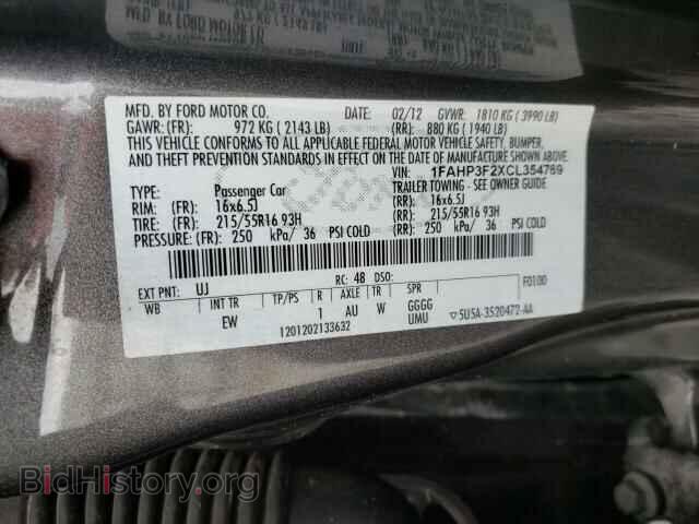 2012 FORD FOCUS - VIN: 1FAHP3F2XCL354769 - Фото 10