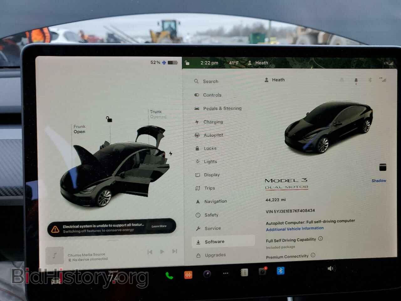 2019 TESLA MODEL 3 - VIN: 5YJ3E1EB7KF408434 - Photo 9