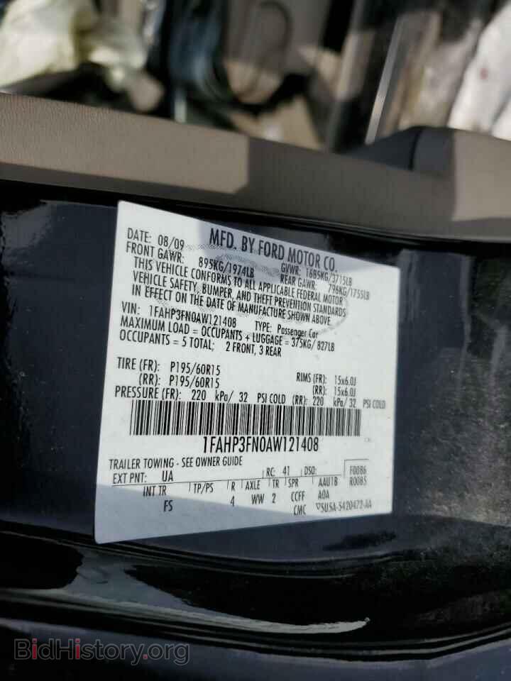 2010 FORD FOCUS - VIN: 1FAHP3FN0AW121408 - Фото 12