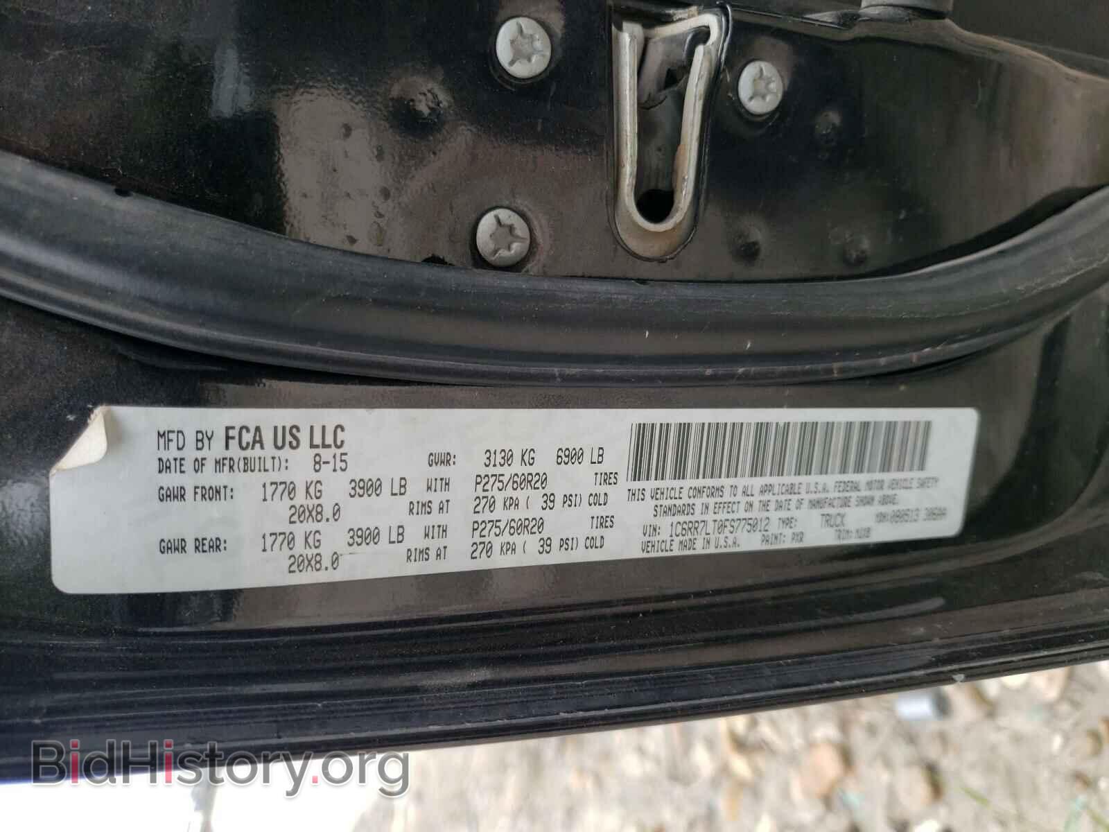 2015 RAM 1500 - VIN: 1C6RR7LT0FS775012 - Photo 10