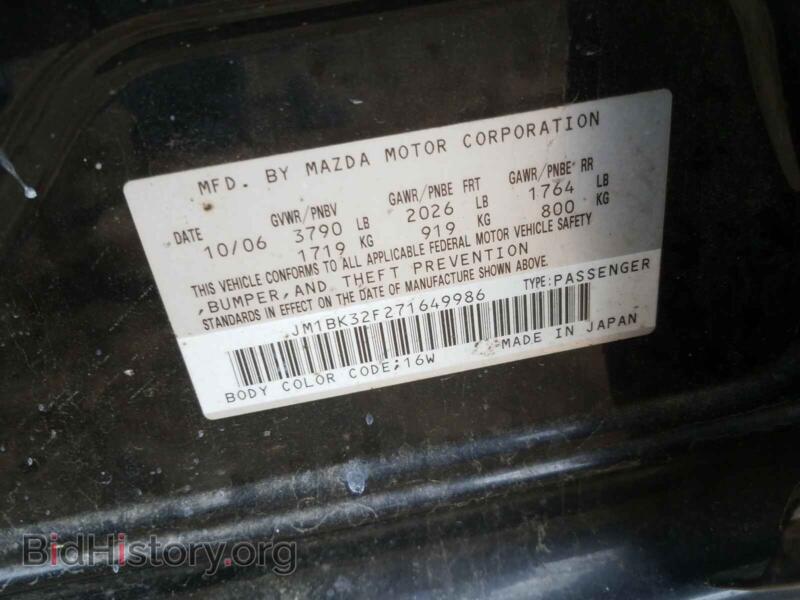 2007 Mazda 3 (VIN JM1BK32F271649986) — photo 10 of 10