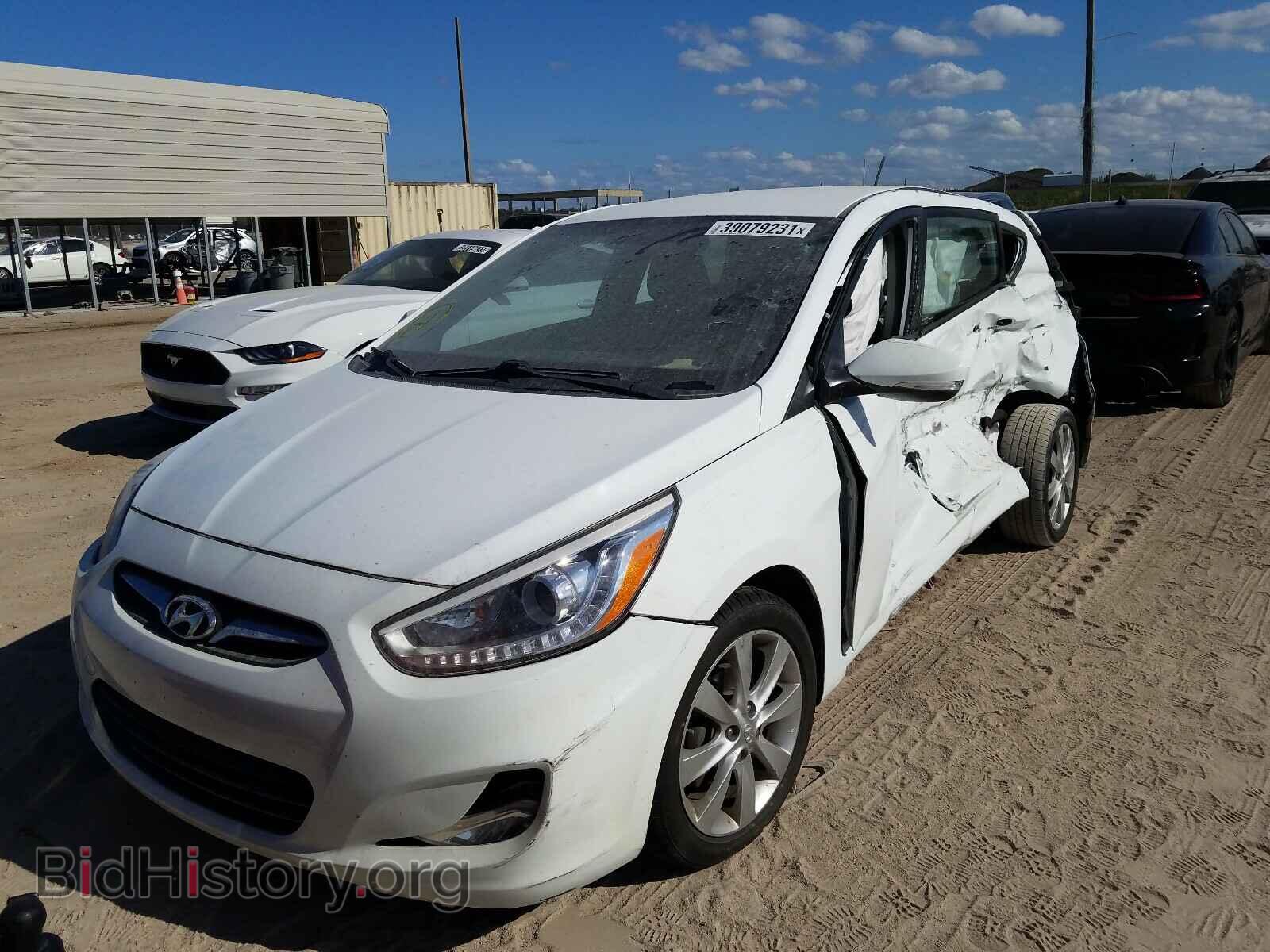 2014 HYUNDAI ACCENT - VIN: KMHCU5AE1EU168525 - Фото 2