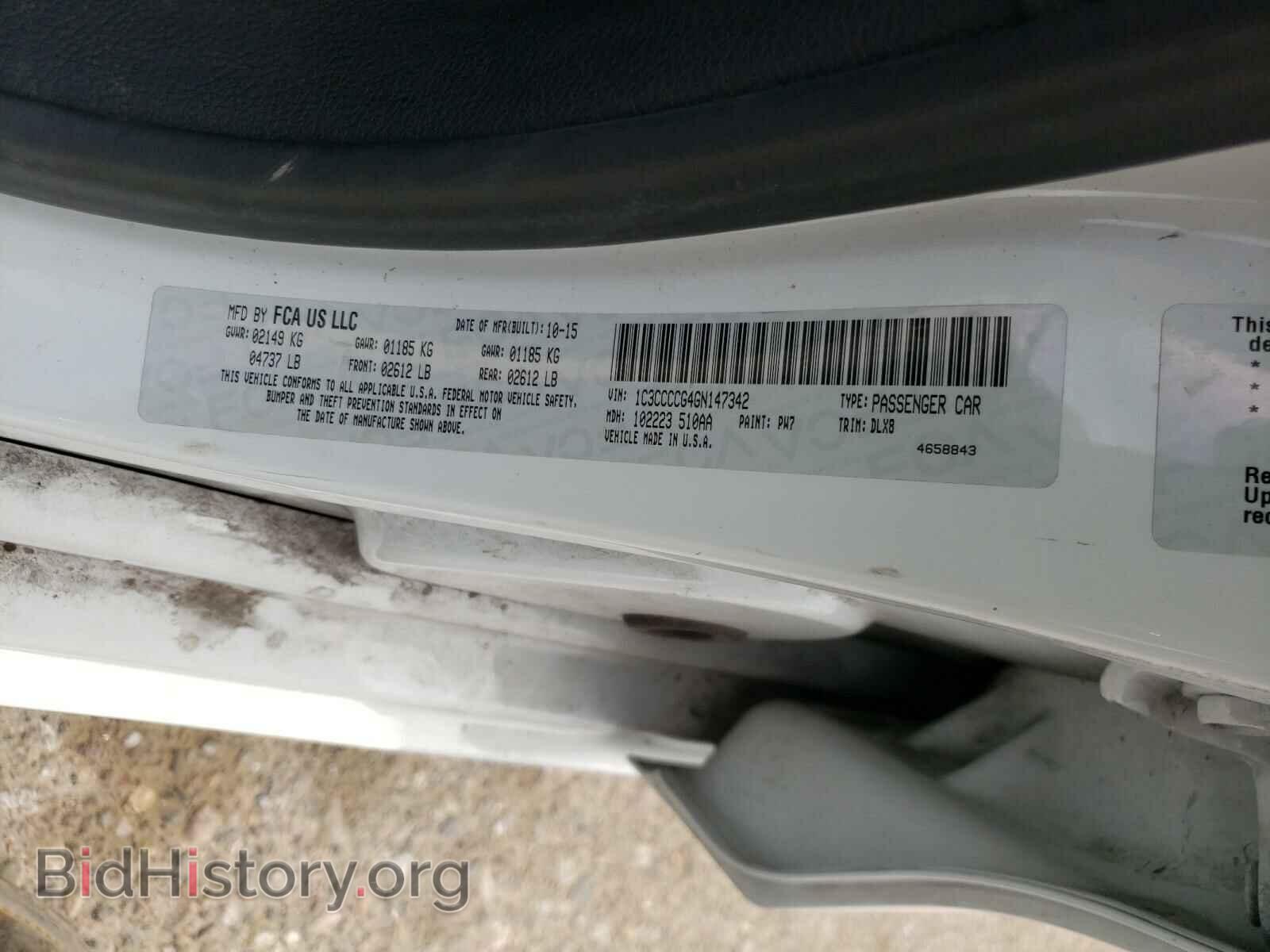 2016 CHRYSLER 200 - VIN: 1C3CCCCG4GN147342 - Photo 10