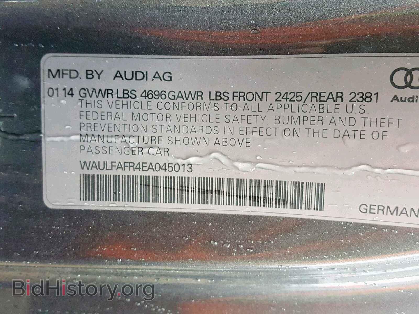 2014 AUDI A5 PREMIUM - VIN: WAULFAFR4EA045013 - Photo 10