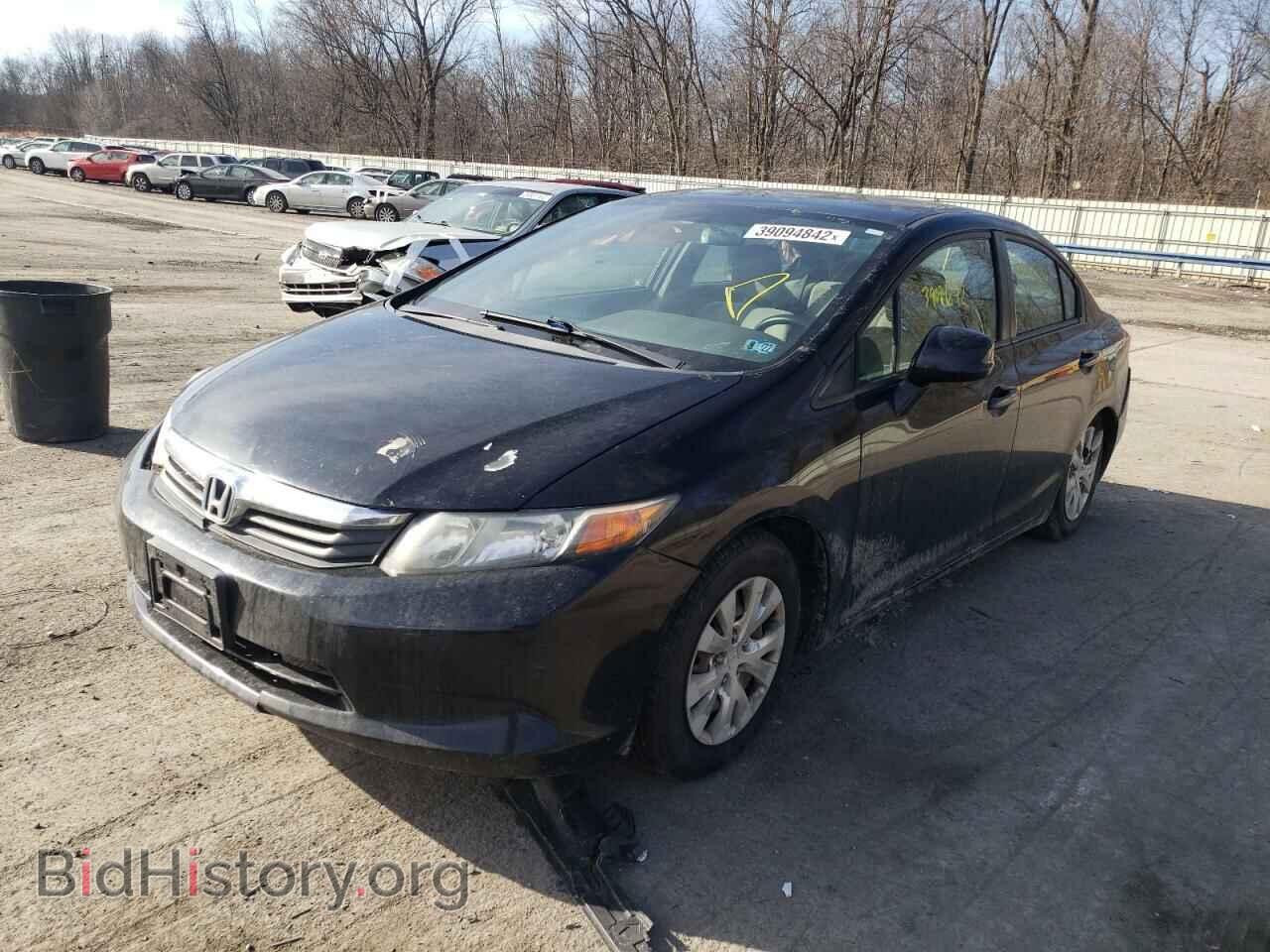 2012 HONDA CIVIC - VIN: 2HGFB2F57CH322199 - Фото 2