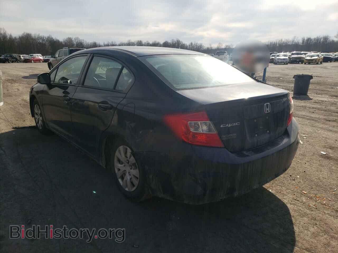 2012 HONDA CIVIC - VIN: 2HGFB2F57CH322199 - Фото 3
