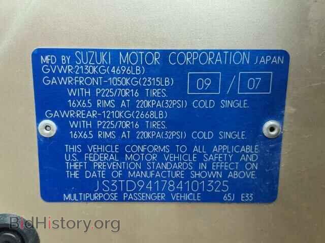 2008 SUZUKI GR VITARA - VIN: JS3TD941784101325 - Photo 10