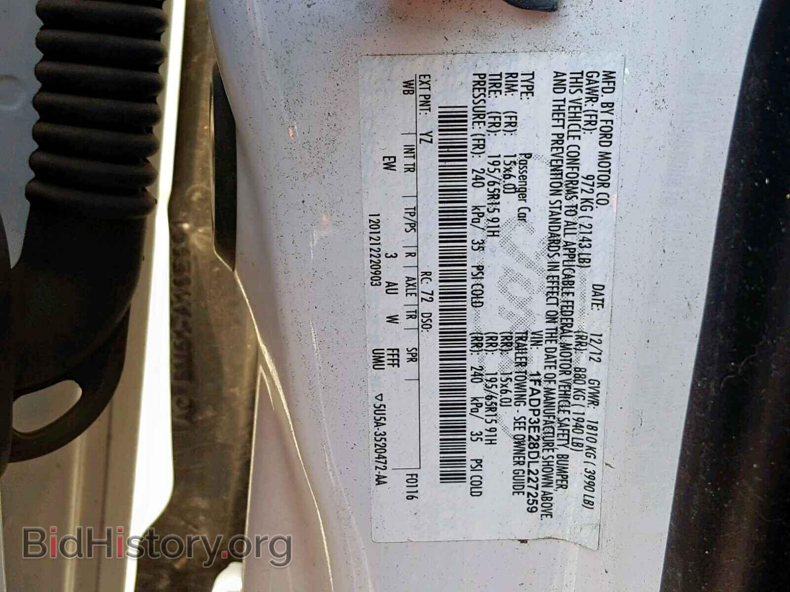 2013 FORD FOCUS - VIN: 1FADP3E28DL227259 - Photo 10