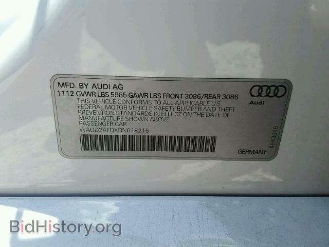 2013 AUDI S8 - VIN: WAUD2AFDXDN018216 - Photo 10