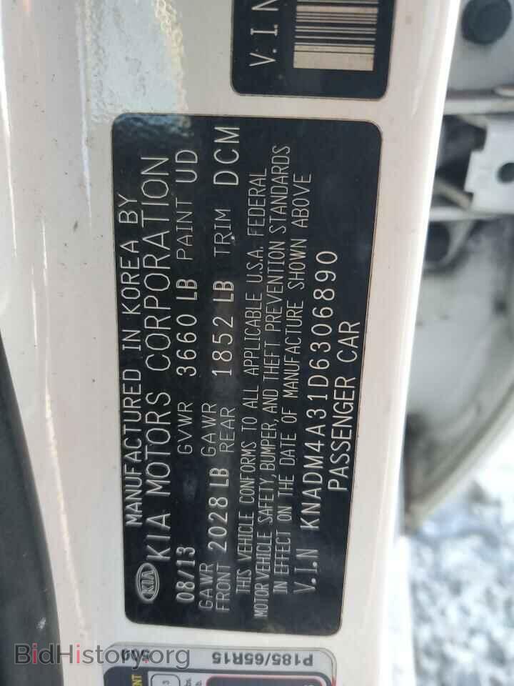 2013 KIA RIO - VIN: KNADM4A31D6306890 - Фото 12