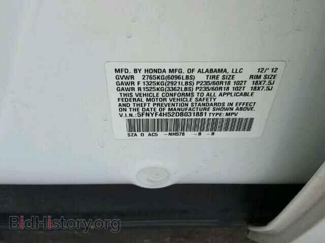 2013 HONDA PILOT - VIN: 5FNYF4H52DB031881 - Фото 10