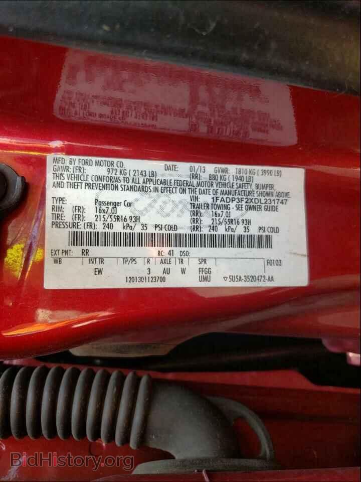 2013 FORD FOCUS - VIN: 1FADP3F2XDL231747 - Фото 10