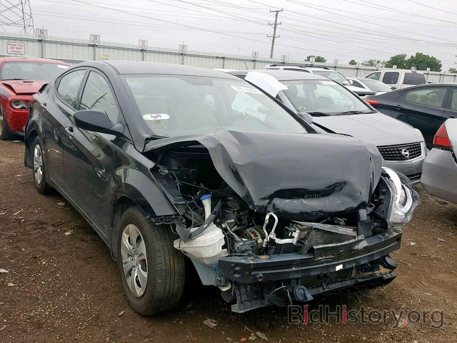 Photo KMHDH4AEXGU516943 - HYUNDAI ELANTRA 2016