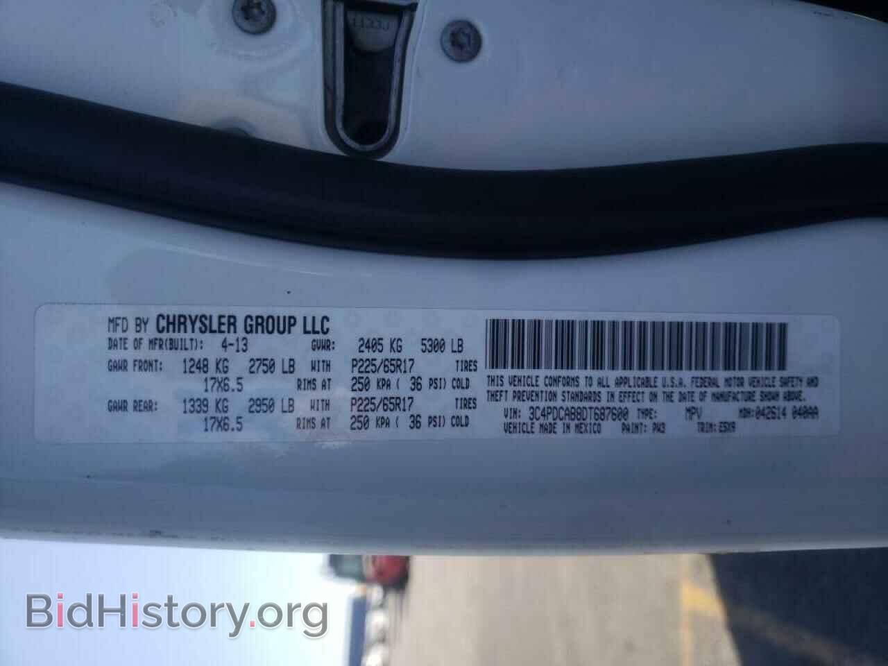 2013 DODGE JOURNEY - VIN: 3C4PDCAB8DT687600 - Фото 10