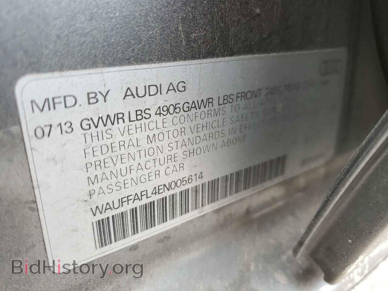 2014 AUDI A4 - VIN: WAUFFAFL4EN005614 - Фото 13
