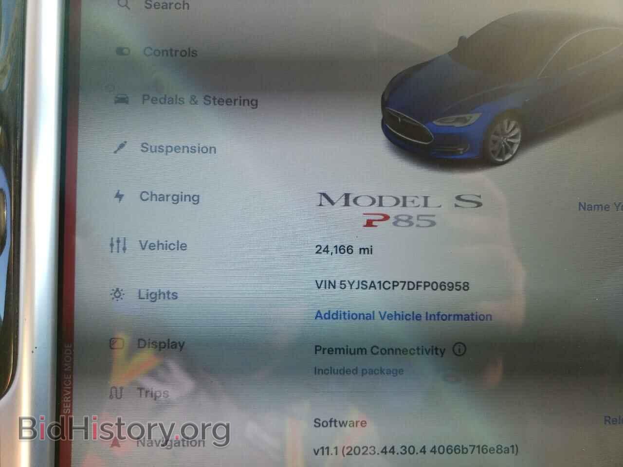 2013 TESLA MODEL S - VIN: 5YJSA1CP7DFP06958 - Photo 9
