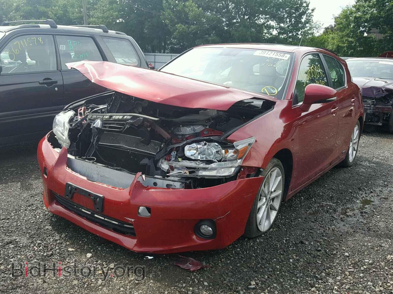 2012 LEXUS CT 200 - VIN: JTHKD5BH5C2049487 - Фото 2