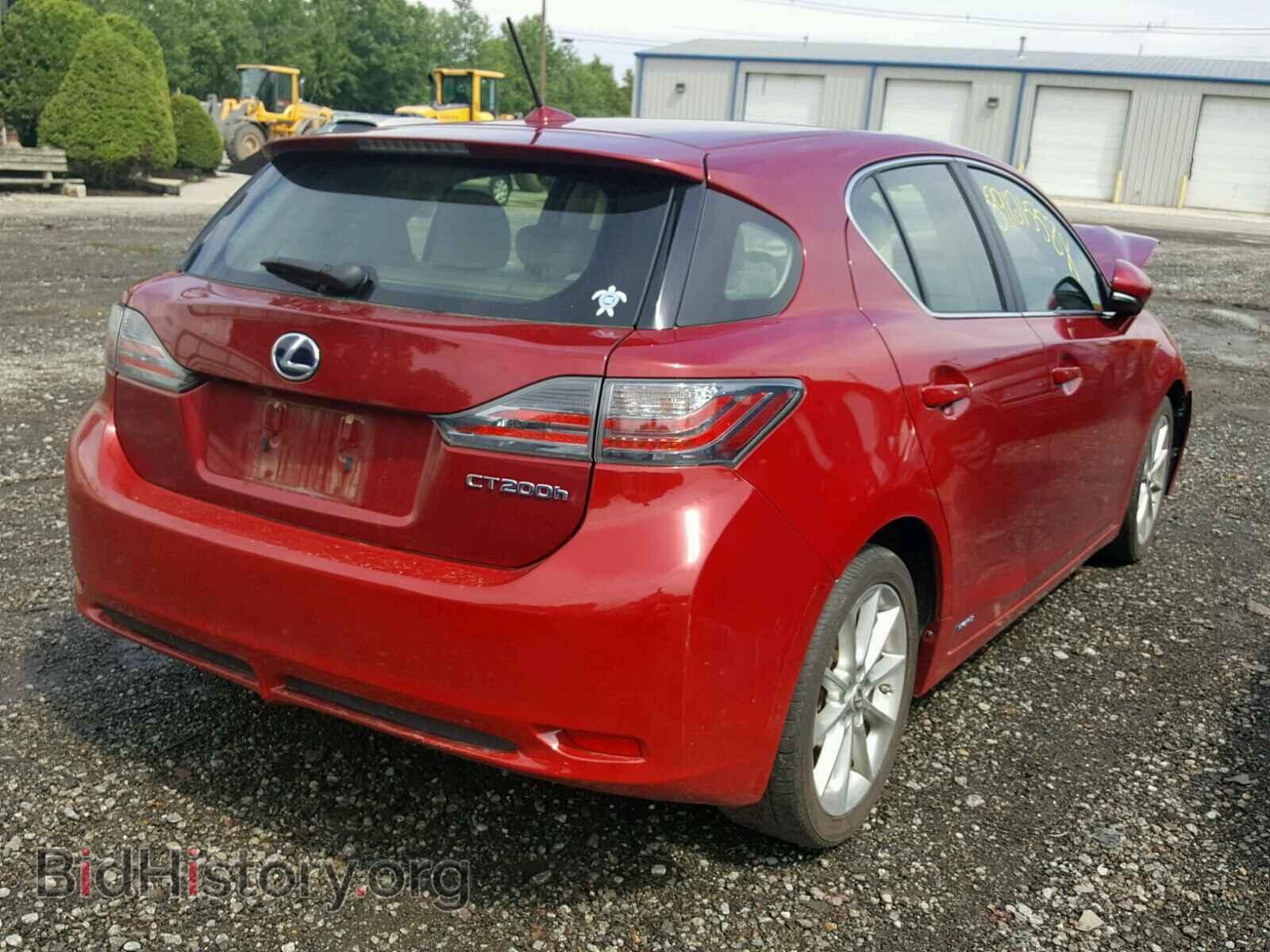2012 LEXUS CT 200 - VIN: JTHKD5BH5C2049487 - Фото 4