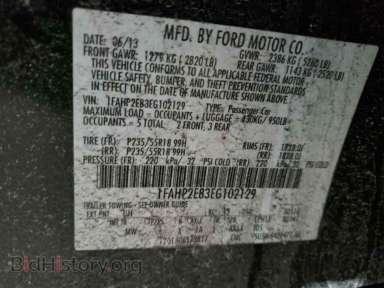 2014 FORD TAURUS - VIN: 1FAHP2E83EG102129 - Photo 12