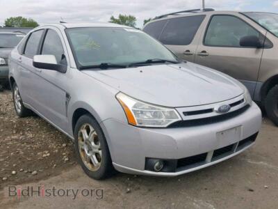2008 Ford FOCUS SE, silver — VIN 1FAHP35N78W131963, Copart