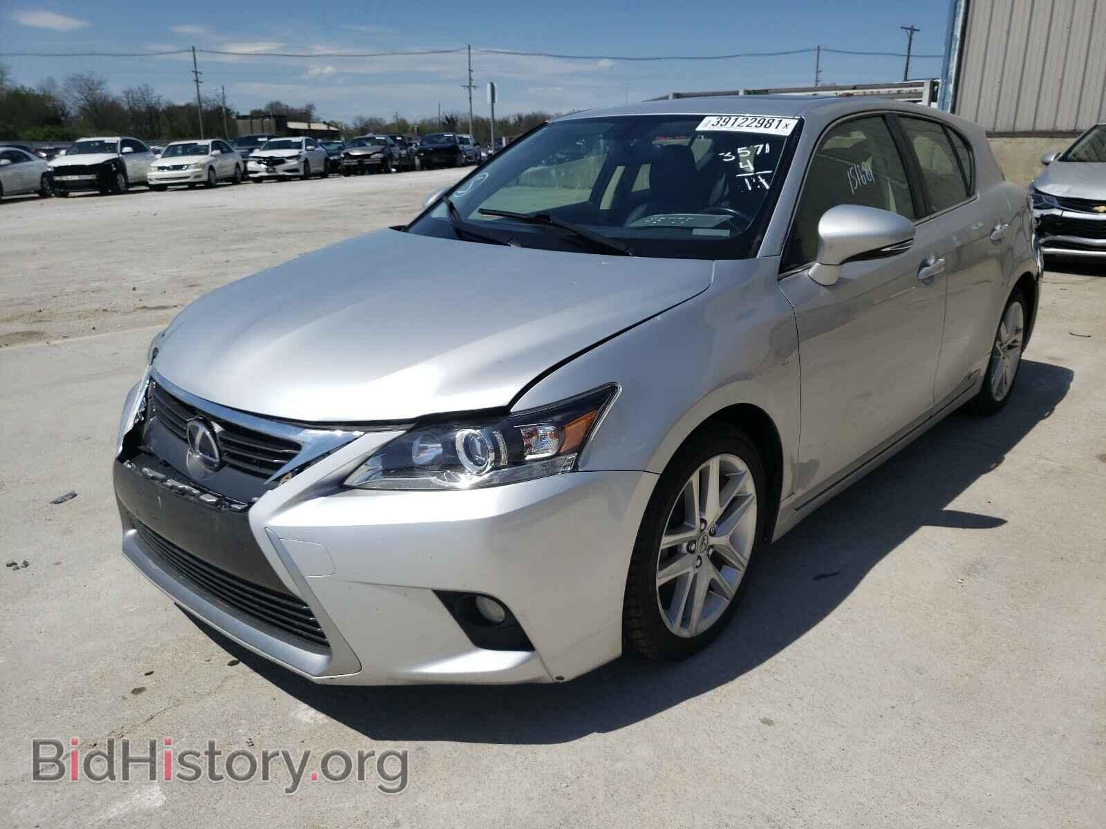 2014 LEXUS CT 200 - VIN: JTHKD5BH2E2183571 - Фото 2