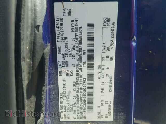 2013 FORD ESCAPE - VIN: 1FMCU0H94DUC94792 - Photo 10