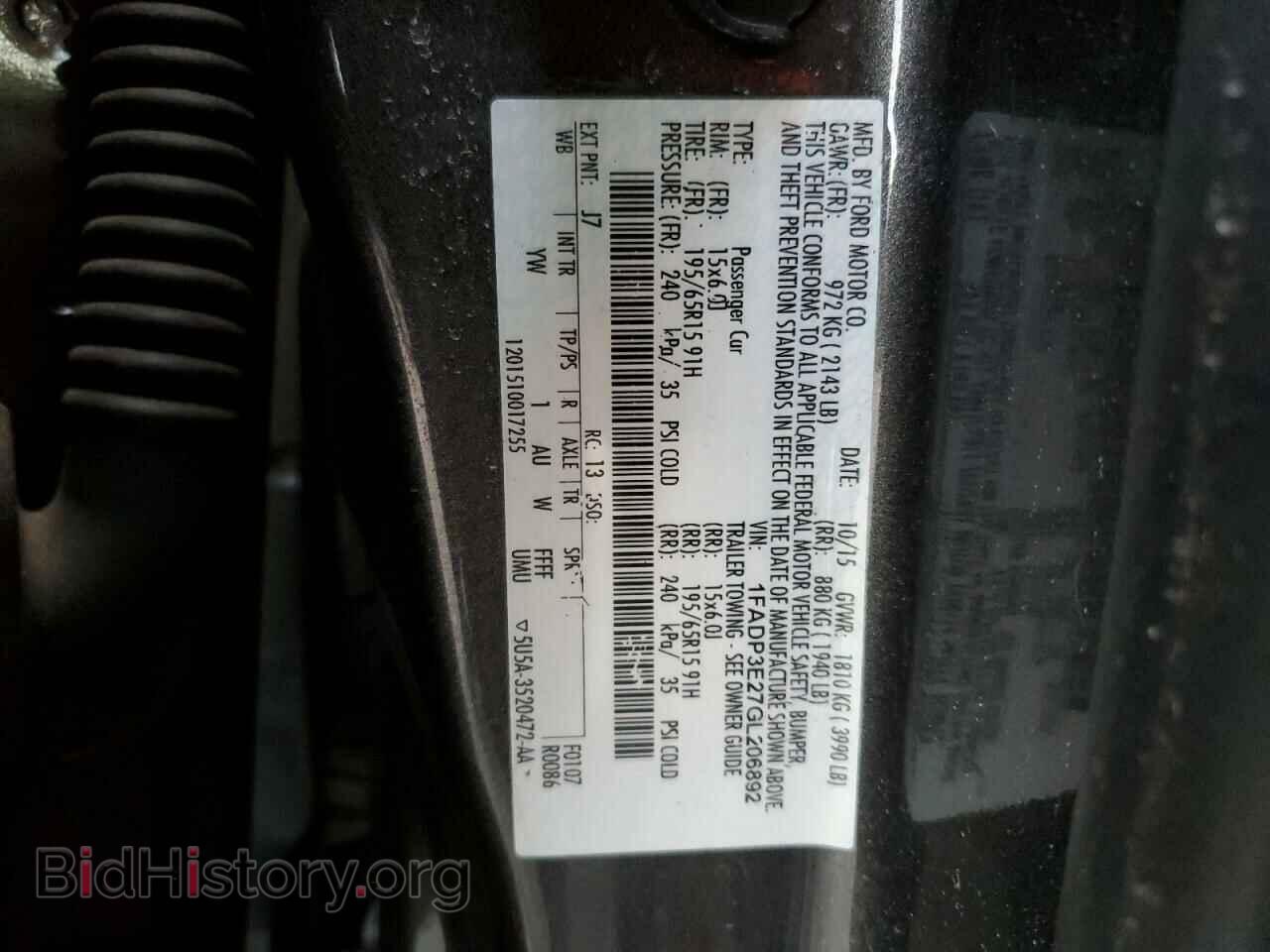 2016 FORD FOCUS - VIN: 1FADP3E27GL206892 - Photo 12
