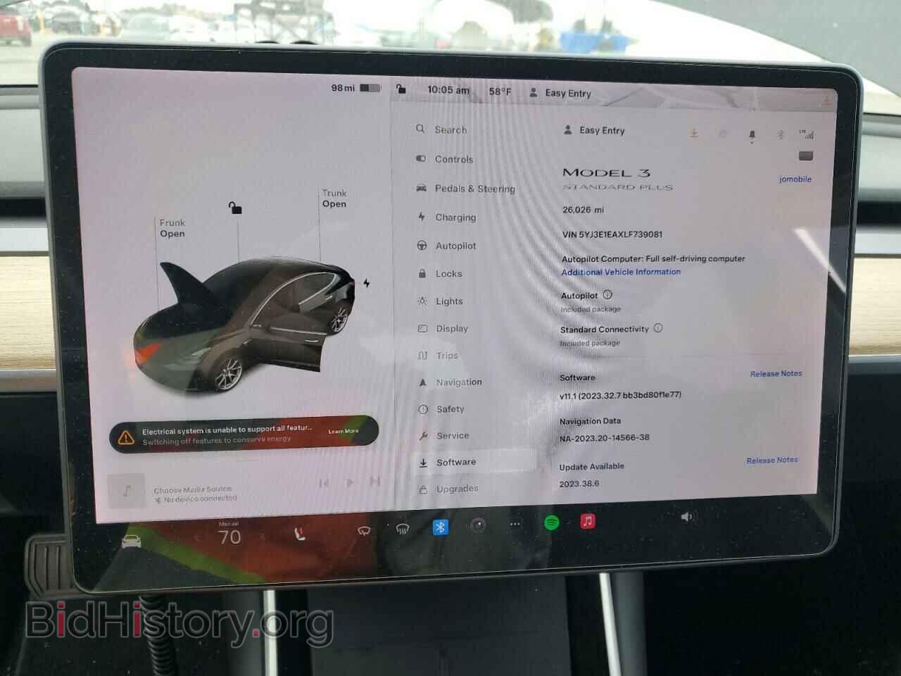 2020 TESLA MODEL 3 - VIN: 5YJ3E1EAXLF739081 - Фото 9