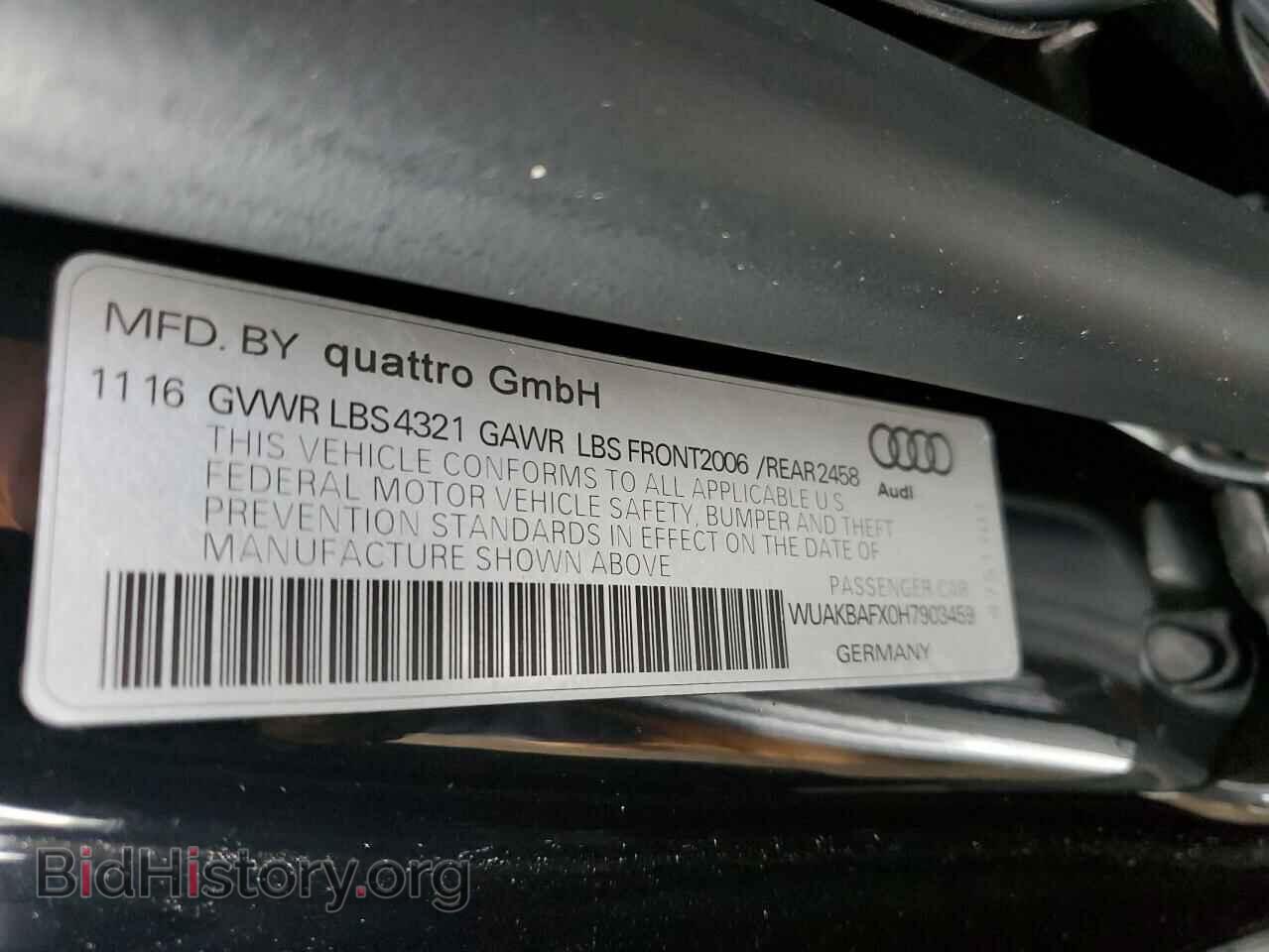 2017 AUDI R8 - VIN: WUAKBAFX0H7903459 - Фото 12